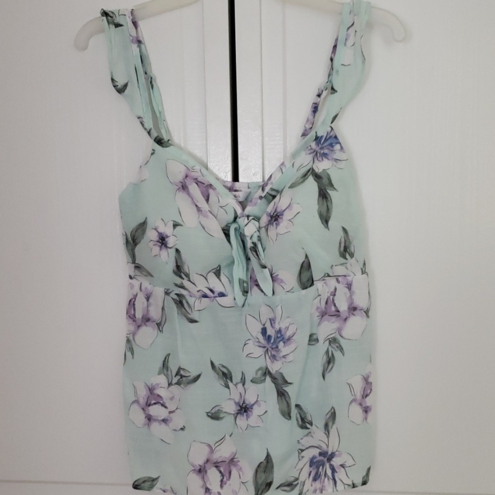 Candies floral tank top size M NWOT